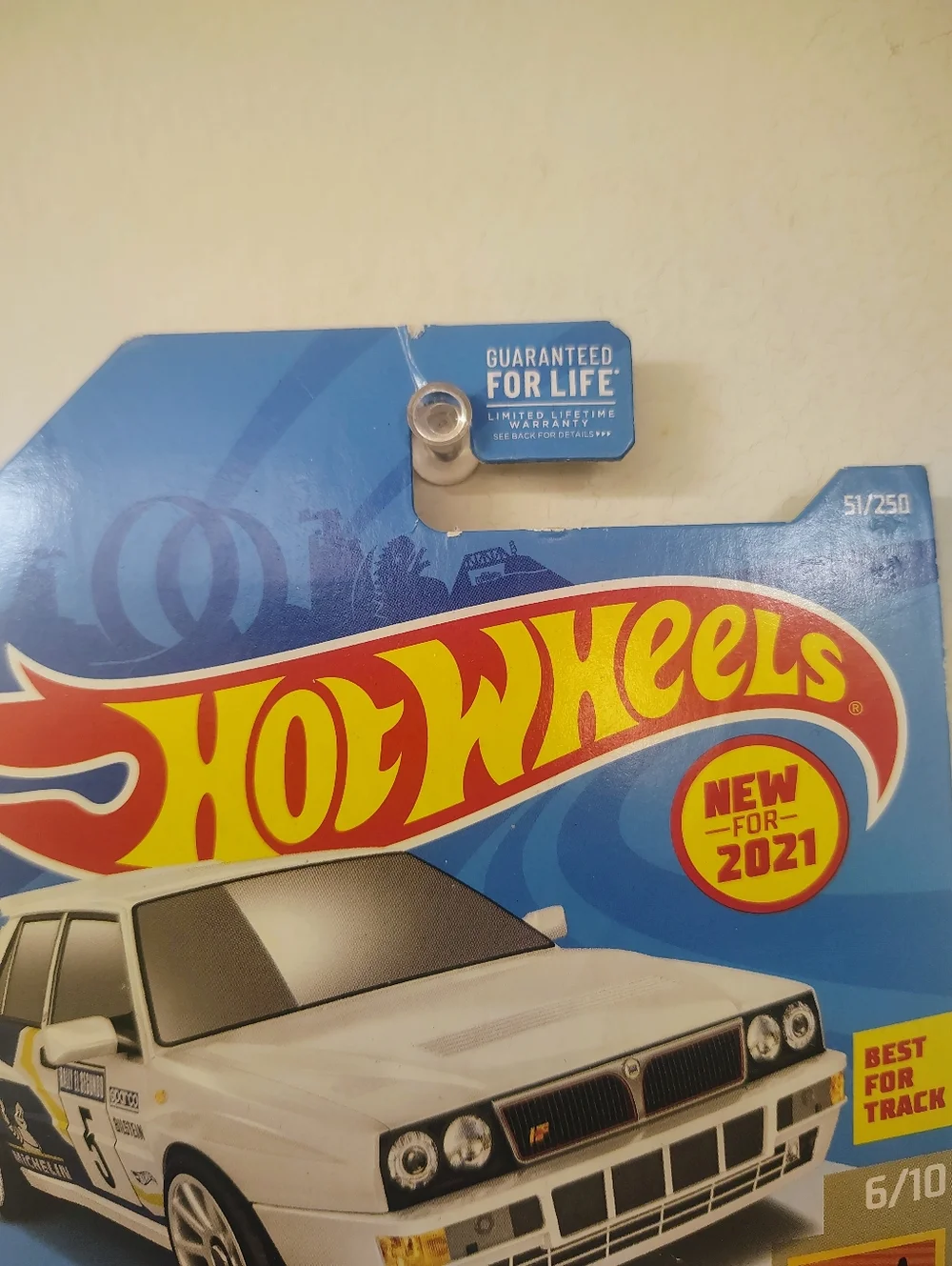 Lancia Delta Integrale Hot Wheels Baja Blazers 6/10 White Rally Diecast